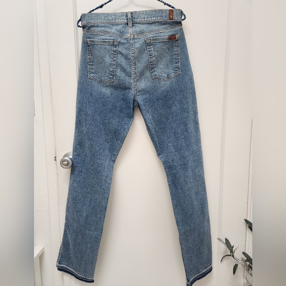 NWOT-For All Mankind Women Designer Tailorless Dojo In Heidi  Jeans Size:32 - Picture 6 of 14